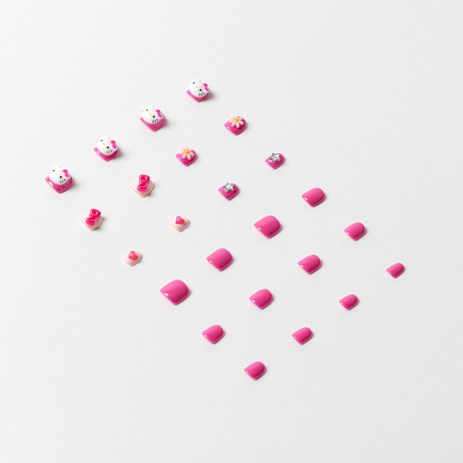 Hello Kitty Kids Luxury 3D Handmade Press-On Nails - 3H Nails