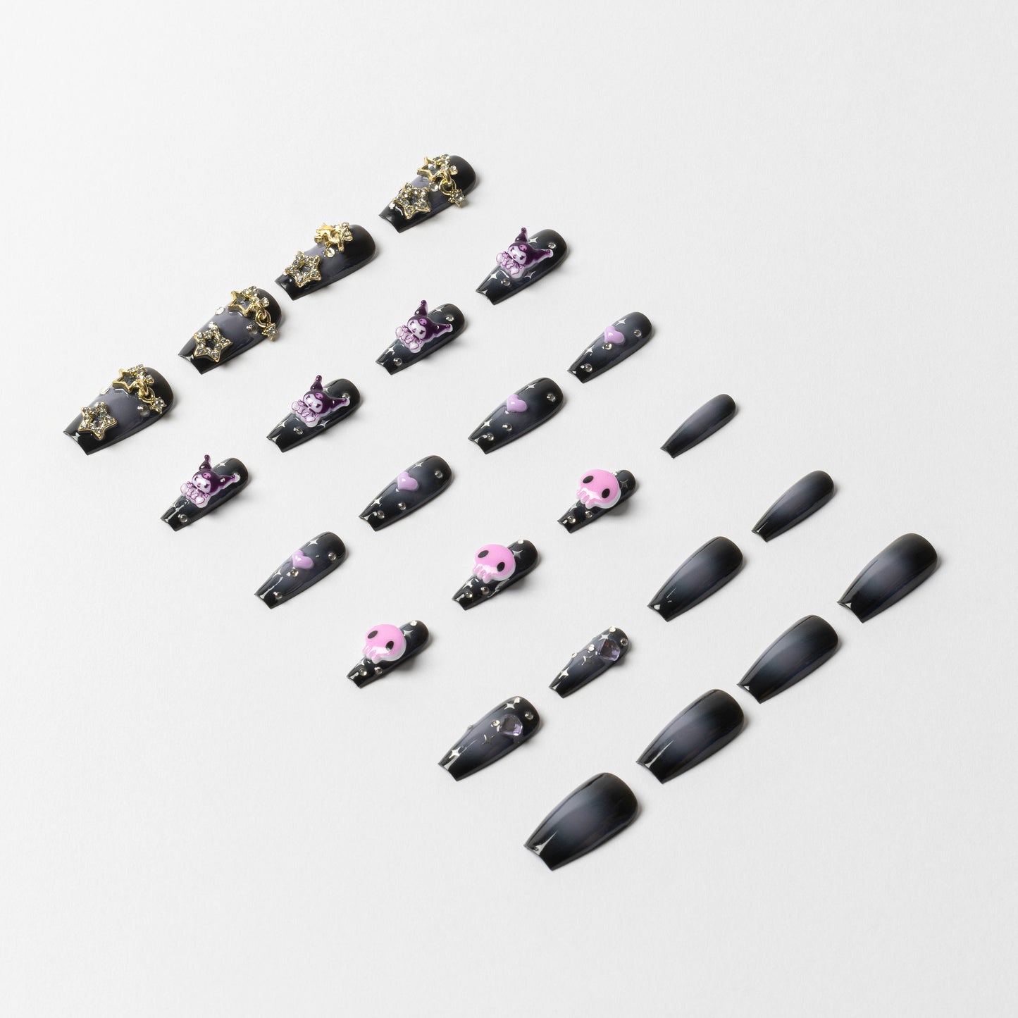 Kuromi 3D Luxury Handmade Press-On Nails