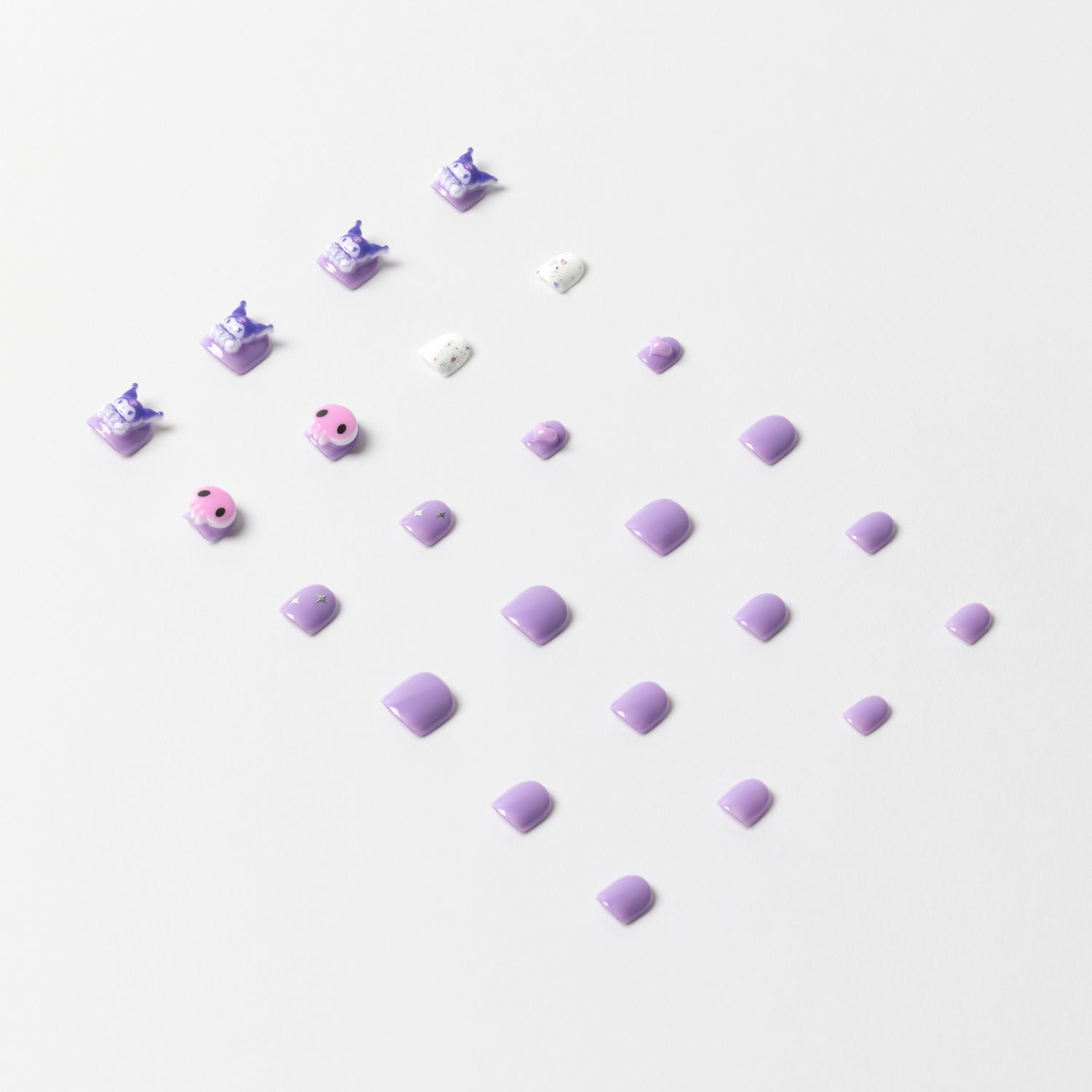 Kuromi Kids 3D Luxury Handmade Press-On Nails - 3H Nails