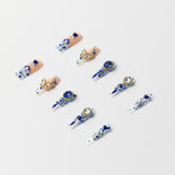 3H Luxury Handmade Press-on Nails - Sapphire Spell - 3H Nails