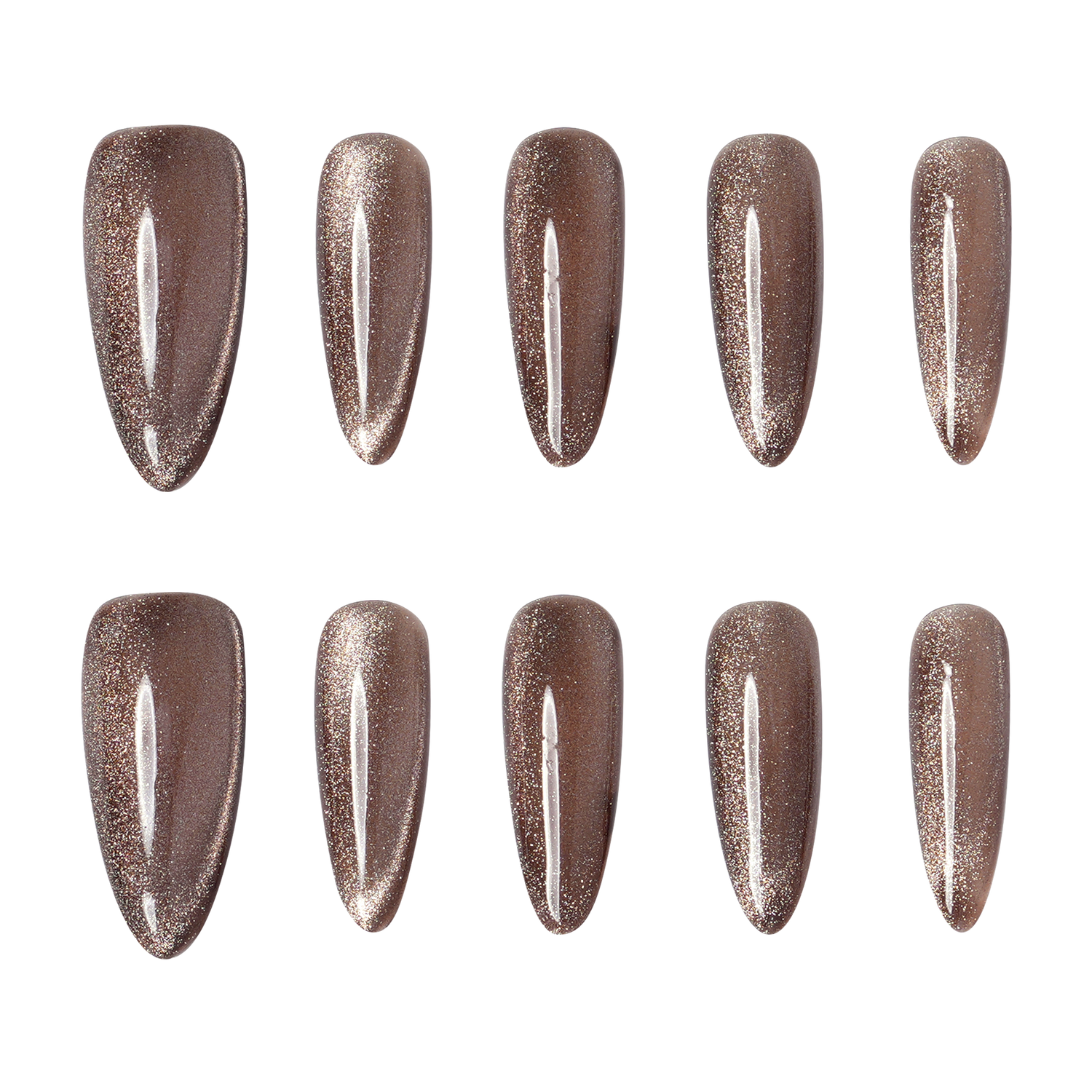 Lucid Dust – Medium Almond Press-On Nails