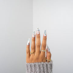 3H Luxury Handmade Press-on Nails - Midnight Spark - 3H Nails