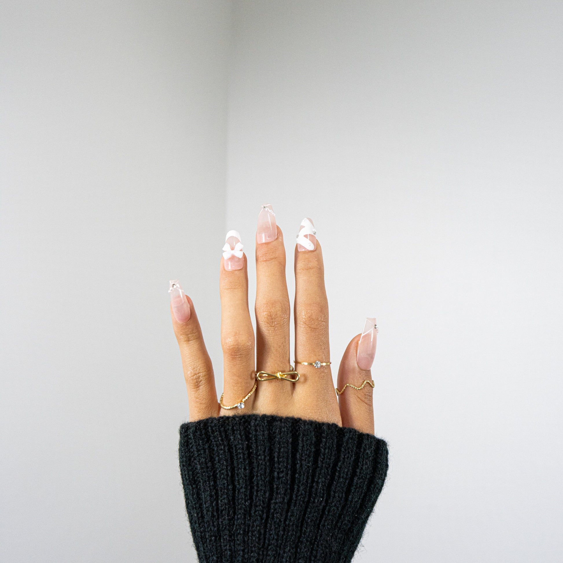 Blush Ballet-hand made press on nails