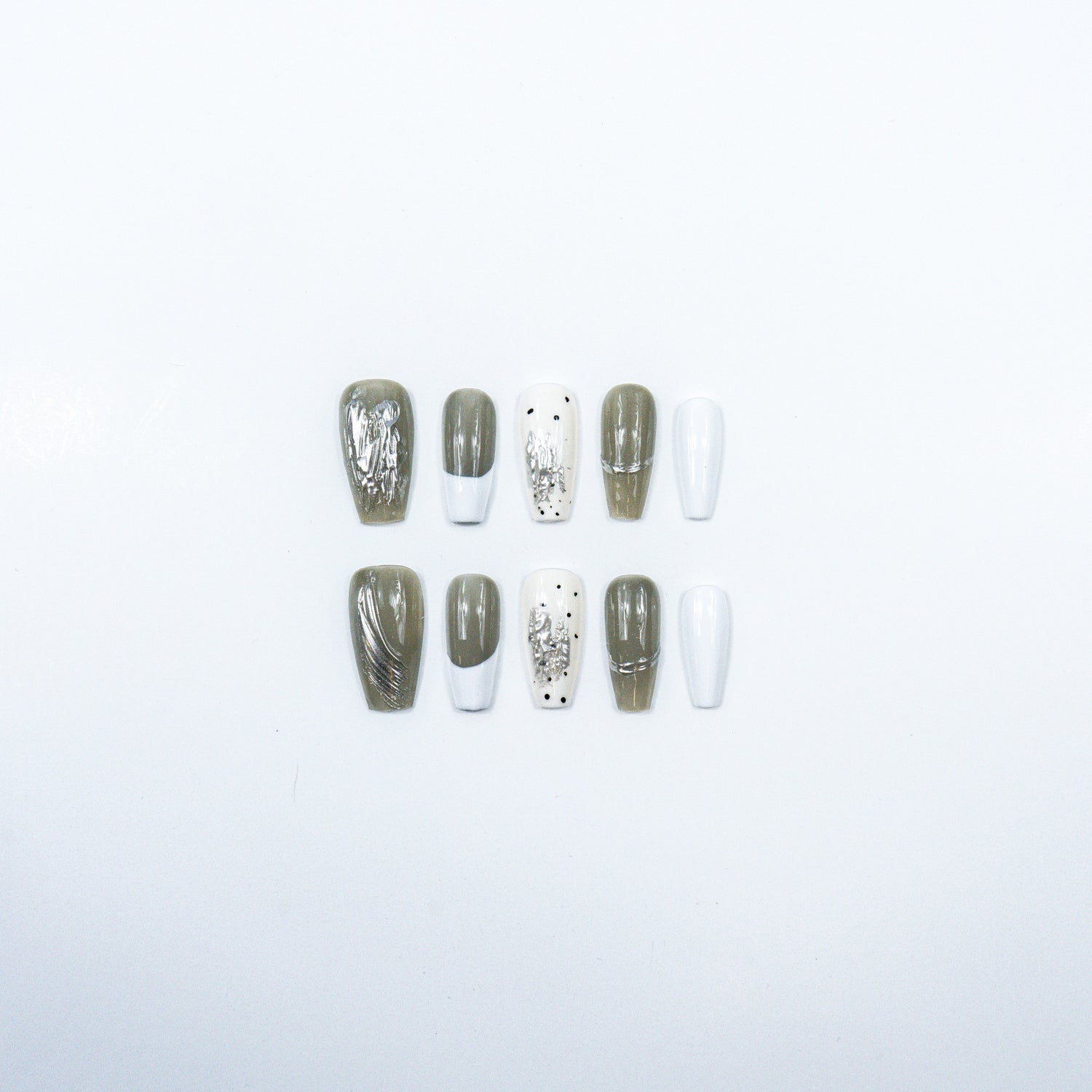 3H Luxury Handmade Press-on Nails - Modern Earth - 3H Nails