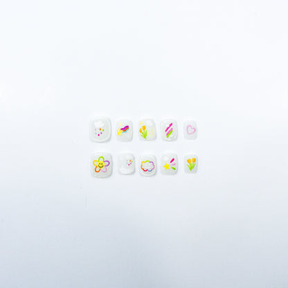 3H Luxury Handmade Press-on Nails - Joyful Digits