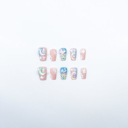 3H Luxury Handmade Press-on Nails - Celestial