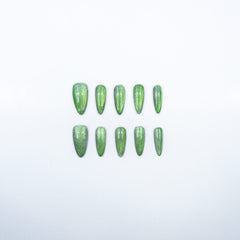 3H Luxury Handmade Press-on Nails - Lucid Jade - 3H Nails