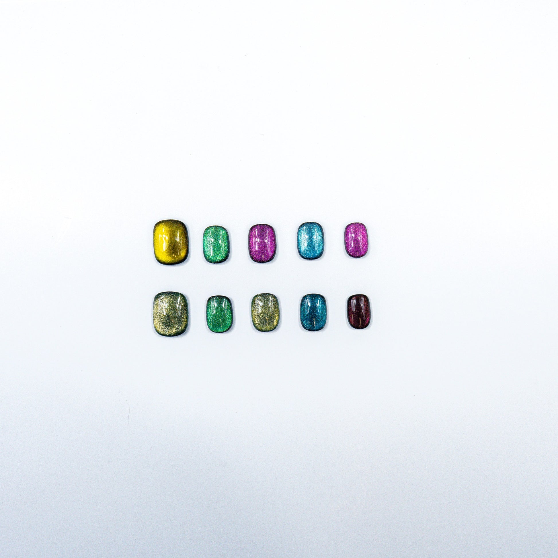 3H Luxury Handmade Press-on Nails - Metallic Rainbow
