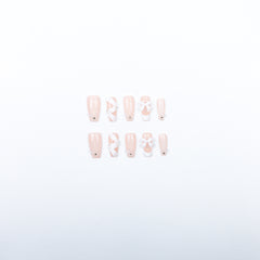 3H Luxury Handmade Press-on Nails - Blush Ballet - 3H Nails