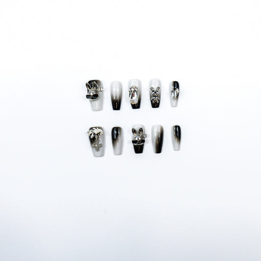 3H Luxury Handmade Press-on Nails - Monarch Majesty