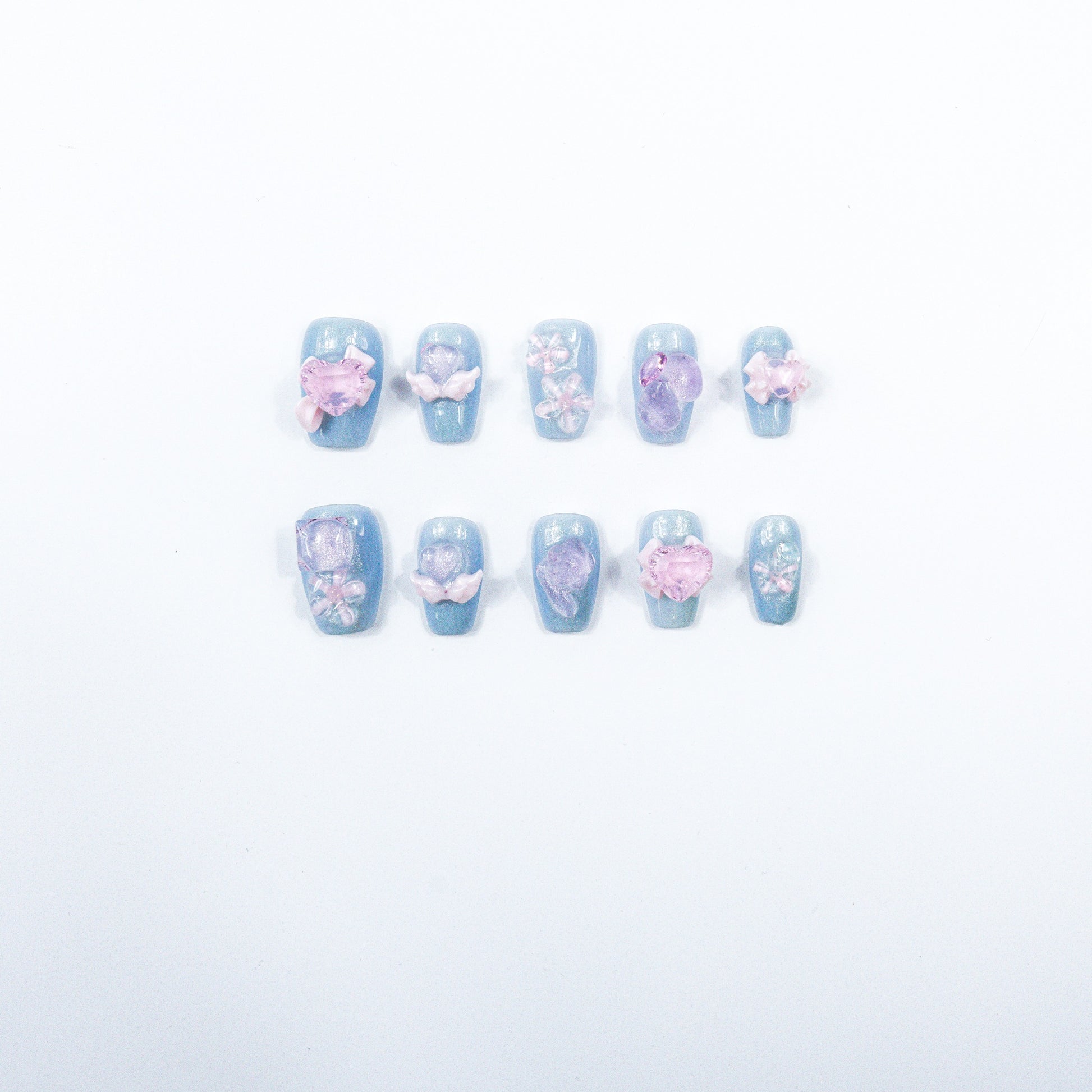 3H Luxury Handmade Press-on Nails - Blossom Breeze