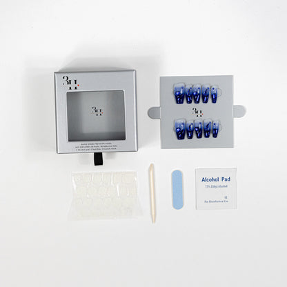 3H Luxury Handmade Press-on Nails - Midnight Mystique