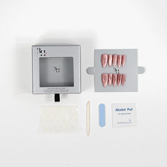 3H Luxury Handmade Press-on Nails - Lucid Crimson - 3H Nails