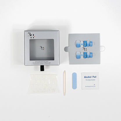 3H Luxury Handmade Press-on Nails - Azure Affection