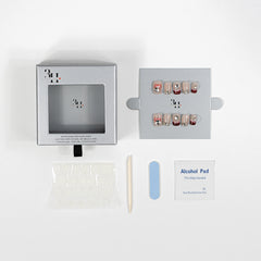 3H Luxury Handmade Press-on Nails - Ruby Bow Charm - 3H Nails