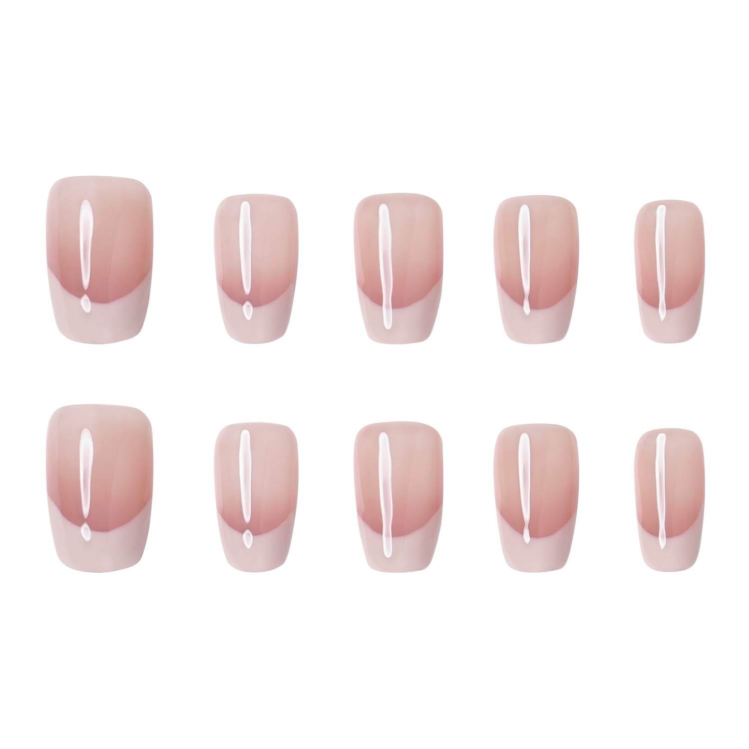 Blush Veil - Medium Square Press-On Nails