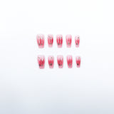 3H Luxury Handmade Press-on Nails - Pink Gem Precision Nails - 3H Nails