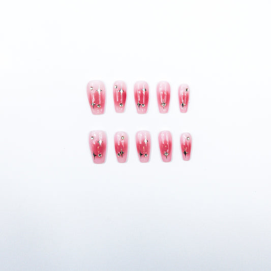 Pink Gem Precision Nails