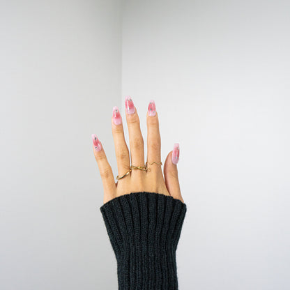 3H Luxury Handmade Press-on Nails - Pink Gem Precision Nails