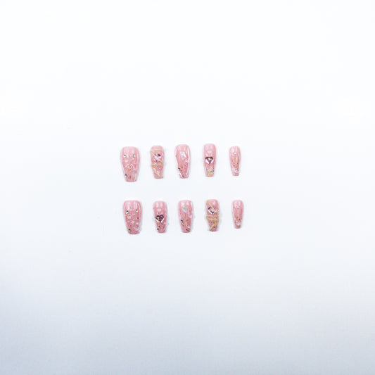Pink Whisper Nails