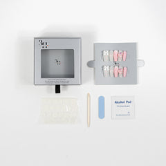 3H Luxury Handmade Press-on Nails - Sweetheart Swirls Nails - 3H Nails